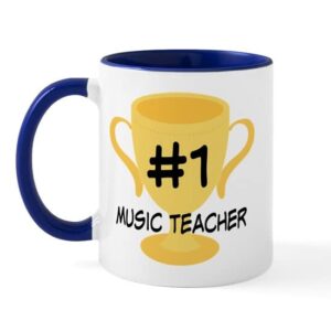 cafepress music teacher award gift mug ceramic coffee mug, tea cup 11 oz