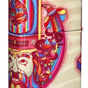 Zippo Trippy Psychedelic Design 540 Color Pocket Lighter