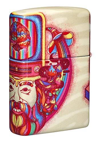 Zippo Trippy Psychedelic Design 540 Color Pocket Lighter