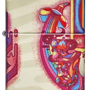 Zippo Trippy Psychedelic Design 540 Color Pocket Lighter