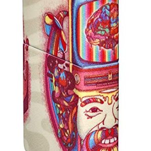 Zippo Trippy Psychedelic Design 540 Color Pocket Lighter