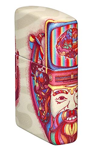 Zippo Trippy Psychedelic Design 540 Color Pocket Lighter