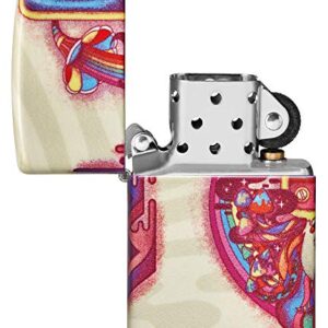 Zippo Trippy Psychedelic Design 540 Color Pocket Lighter