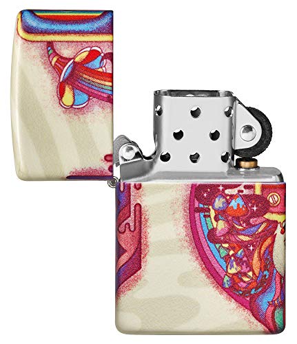 Zippo Trippy Psychedelic Design 540 Color Pocket Lighter