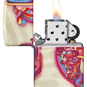 Zippo Trippy Psychedelic Design 540 Color Pocket Lighter