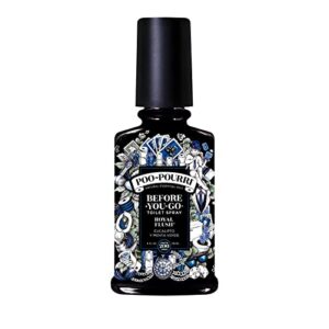 poo-pourri before-you-go toilet spray, royal flush, 4 fl oz – eucalyptus and spearmint