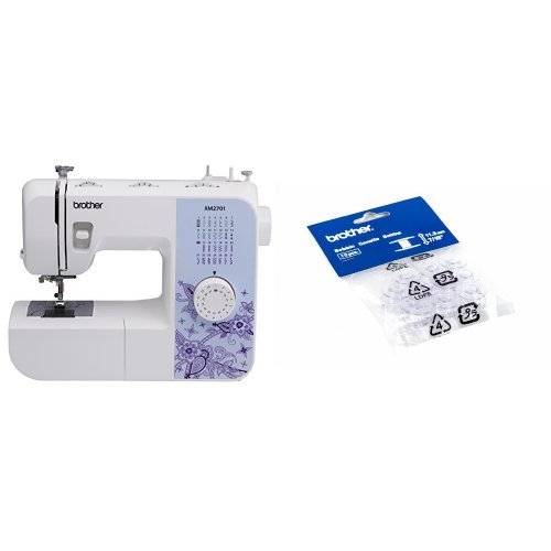 Brother XM2701 Lightweight, Full-Featured Sewing Machine and Brother SA156 Top Load Bobbins, 2 packs of 10 (20 total)