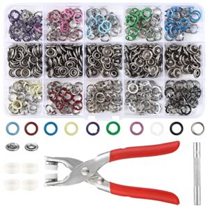 metal snap button fasteners kit diy crafting tool with pliers press tool kit for clothing sewing