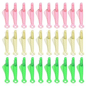 30 pcs sewing machine needle threader fish type quick sewing threader embroidery floss automatic sewing craft diy tool