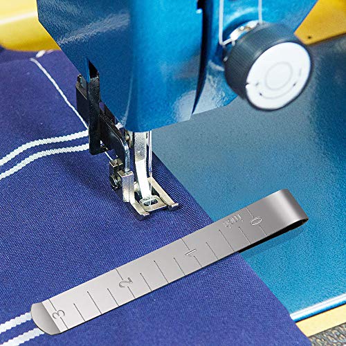 Sewing Clips Pack of 15 Stainless Steel Hemming Clips 3 Inches Measurement Ruler Quilting Supplies for Fabric Clips, Pinning and Marking Accessories