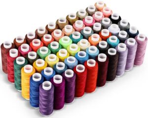 ciaraq sewing threads kits, 60 colors polyester 250 yards per spools for hand sewing & embroidery …