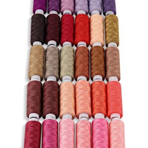 CiaraQ Sewing Threads Kits, 60 Colors Polyester 250 Yards Per Spools for Hand Sewing & Embroidery …