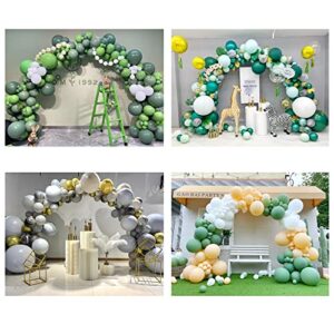 KAIYUN Balloon Arch, Innovation Large Sturdy Balloon Arch Kit,10Ft Wide & 9FT Tall Adjustable Balloon Arch Stand with Water Fillable Bases, Manual Pump - for Wedding, Birthday, Baby Shower, Graduation
