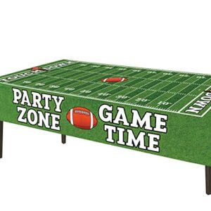 AnapoliZ Football Tablecloth Plastic | 3 Pcs Party Pack (54” Inch Wide x 72” inch Long) | Rectangular Game Day Table Cover | Football Party Touchdown Tablecloth | Party Zone, Tailgate Table Cover