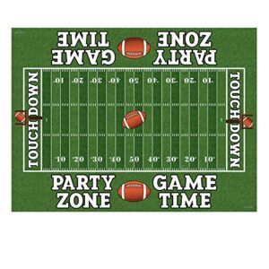 AnapoliZ Football Tablecloth Plastic | 3 Pcs Party Pack (54” Inch Wide x 72” inch Long) | Rectangular Game Day Table Cover | Football Party Touchdown Tablecloth | Party Zone, Tailgate Table Cover