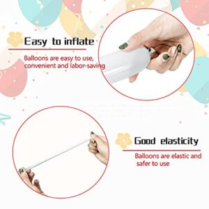 100Pcs 260 Balloons White Long Balloons for Balloon Garland Thickening Skinny Latex Twisting Balloon for Animals Modeling Christmas Birthday Wedding Party Decorations