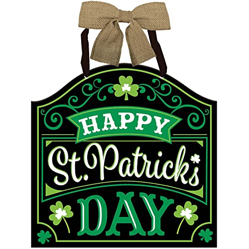 Amscan St. Patrick's Day Irish Sign Party Supplies, 12 x 11 3/4 inches, Green and Black