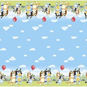 Unique Bluey Rectangular Plastic Table Cover 54" x 84" - Bluey Birthday Party Supplies and Decorations