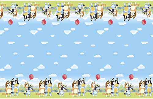 Unique Bluey Rectangular Plastic Table Cover 54" x 84" - Bluey Birthday Party Supplies and Decorations