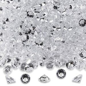 diamond table confetti party toy decorations for weddings, bridal shower, birthdays, graduations, home, and more. 800 count, 4 carat/8mm jewels