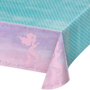 creative converting plastic tablecover all over print, 54″ x 102″, 0.01x102x54inc, iridescent