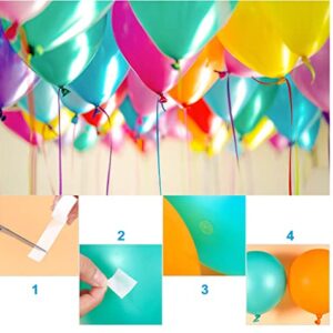 Balloon Arch Kit Balloon Decorating Strip Kit for Garland, 2 Rolls Balloon Tape Strips with 2 Rolls Balloon Glue Point Dots Stickers for Party Wedding Birthday Decorations