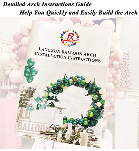 LANGXUN Large Size 7.2ft Gold Metal Round Balloon Arch kit Decoration, for Birthday Party Decoration, Wedding Decoration, Graduation Decorations and Baby Shower Photo Background 2023 Upgrade Model