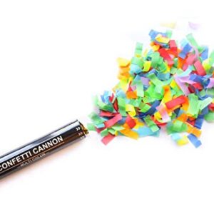 Legend & Co. 12 Inch Confetti Cannons Multicolor, (5 Pack) Biodegradable and Air Powered | Launches 20-25ft | Celebrations, New Year's Eve, Birthdays and Weddings