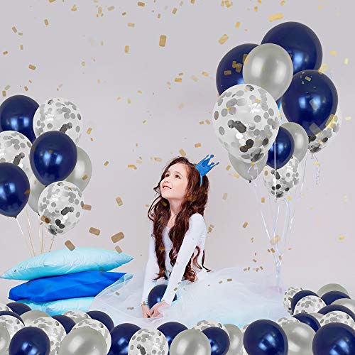 Birthday Decorations Men Blue Birthday Party Decorations for Men Women Boys Grils, Happy Birthday Balloons for Party Decor Suit For 16th 20th 25th 30th 35th 40th 50th 60th 70th (Blue)