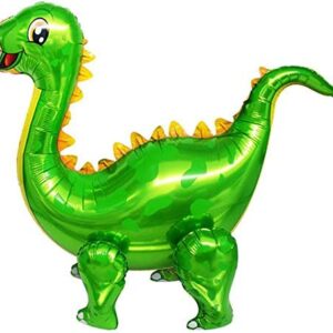 4Pack Giant Self Standing Dinosaur Foil Balloons for Dinosaur Birthday Party Supplies Decorations