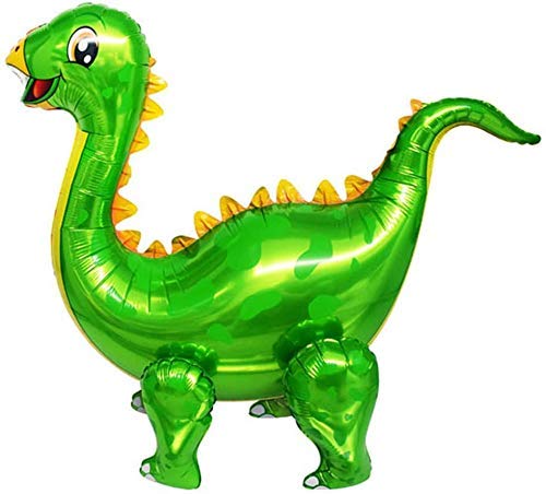 4Pack Giant Self Standing Dinosaur Foil Balloons for Dinosaur Birthday Party Supplies Decorations