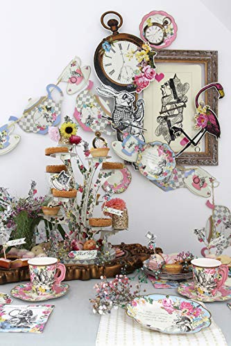 Talking Tables Truly Alice Party Prop Set for a Tea Party & General Party Decoration, Multicolor