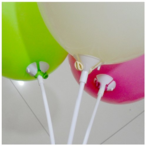 Apoulin Balloon Sticks - 100Pcs Balloon Stick and Cup for Party Wedding