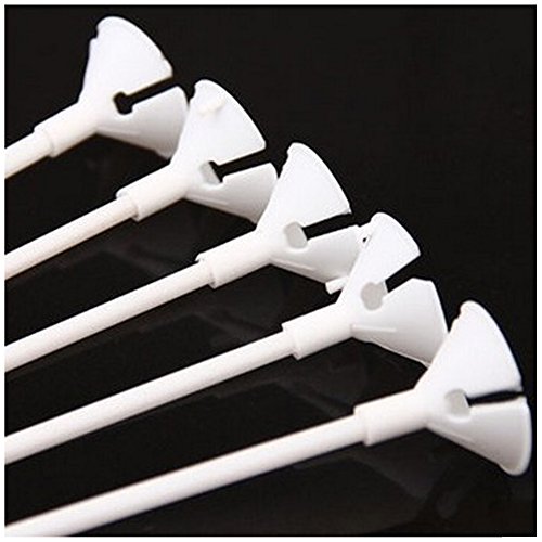 Apoulin Balloon Sticks - 100Pcs Balloon Stick and Cup for Party Wedding