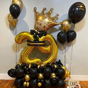 40 Inch Gold Digit Helium Foil Birthday Party Balloons (Gold 2)