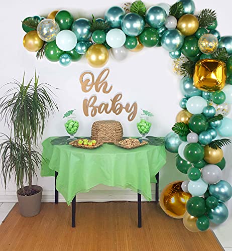 Wood Gold Baby Sign Baby Shower Banner for 1st Birthday Backdrop, Baby Party Sign Wooden Cutout Nursery Decor, Baby Party Banner Event Decorations for Gender Reveal Backdrop ,Baby Announcements