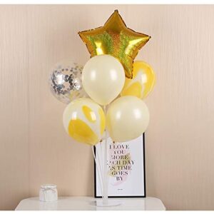 LANGXUN 4 Set 28" Height Table Balloon Stand Kit for Birthday Party Decorations and Wedding Decorations, Happy Birthday Balloons Decorations for Party and Christmas Balloon Decorations (4 Pack)