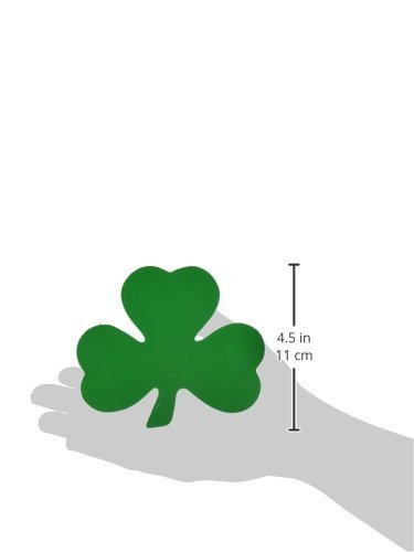 Beistle Green Shamrock Cutouts 10 Piece St Patrick's Day Decorations, Wall Silhouettes