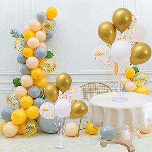 Balloon Stand, Gold Balloon Centerpieces for Tables, Graduation Party Decorations Baby Shower Engagement 1st 2nd 16th 18th 21th 30th 40th 50th 60th 70th 80th 90th 100th Birthday Decorations, Set of 2