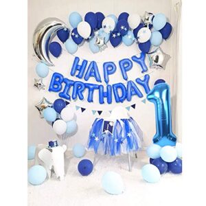 40 Inch Blue Large Numbers Balloon 0-9(Zero-Nine) Birthday Party Decorations,Foil Mylar Big Number Balloon Digital 3 for Birthday Party,Wedding, Bridal Shower Engagement Photo Shoot, Anniversary