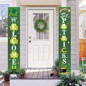 dazonge st. patrick’s day decorations | lucky st. patty’s day welcome signs for porch/front door/home decor | st. patrick’s day party accessory