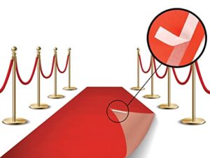 red carpet floor runner hollywood party decoration fabric 100 gsm (red, 2×15 feet)