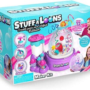 Stuffaloons - Deluxe Stuffed Balloon Maker Kit - Includes 12 Balloons, 10 Mini Deco Balloons, Sparkles, Confetti, 10 Pom Poms