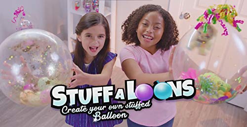 Stuffaloons - Deluxe Stuffed Balloon Maker Kit - Includes 12 Balloons, 10 Mini Deco Balloons, Sparkles, Confetti, 10 Pom Poms
