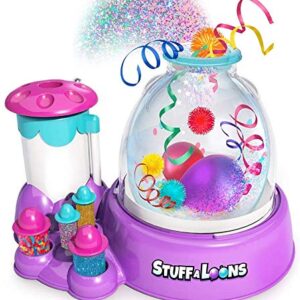 Stuffaloons - Deluxe Stuffed Balloon Maker Kit - Includes 12 Balloons, 10 Mini Deco Balloons, Sparkles, Confetti, 10 Pom Poms