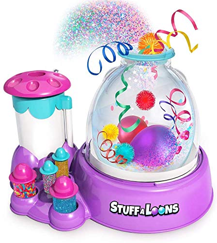 Stuffaloons - Deluxe Stuffed Balloon Maker Kit - Includes 12 Balloons, 10 Mini Deco Balloons, Sparkles, Confetti, 10 Pom Poms