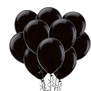 black balloons,100-pack, 12-inch, latex balloons (100)