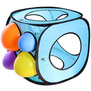 9 sizes balloon szier cube box 4″ – 12″, collapsible balloon measurement tool no assembly required