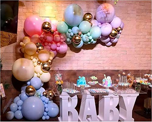 Rainbow Balloon Garland Arch Kit 171PCS Latex Balloon Pastel Balloon Garland Kit Macaron Colors 5,10,12,18 Inch Birthday Baby Shower Wedding Unicorn Party Decorations