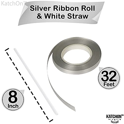 KatchOn, Giant Bride Balloons Silver, 40 Inch - Bachelorette Party Decorations | Silver Bride Balloons for Bridal Shower Decorations | Bridal Shower Balloons | Bride Balloon Silver, Engagement Décor